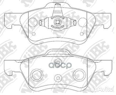 Колодки тормозные дисковые PN0071 NiBK