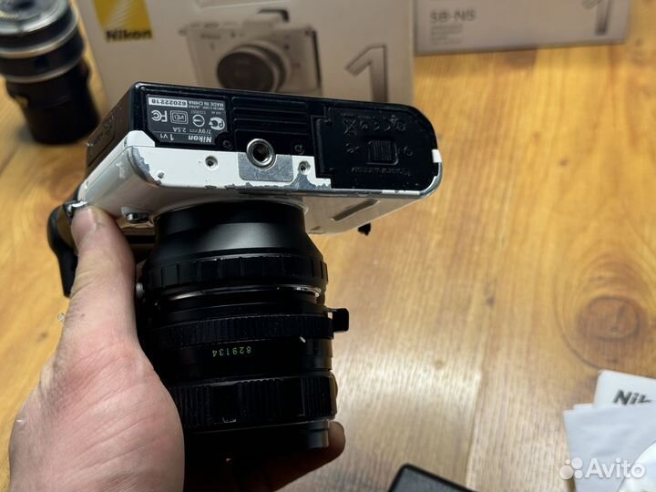 Nikon 1 v1 с объективом helios