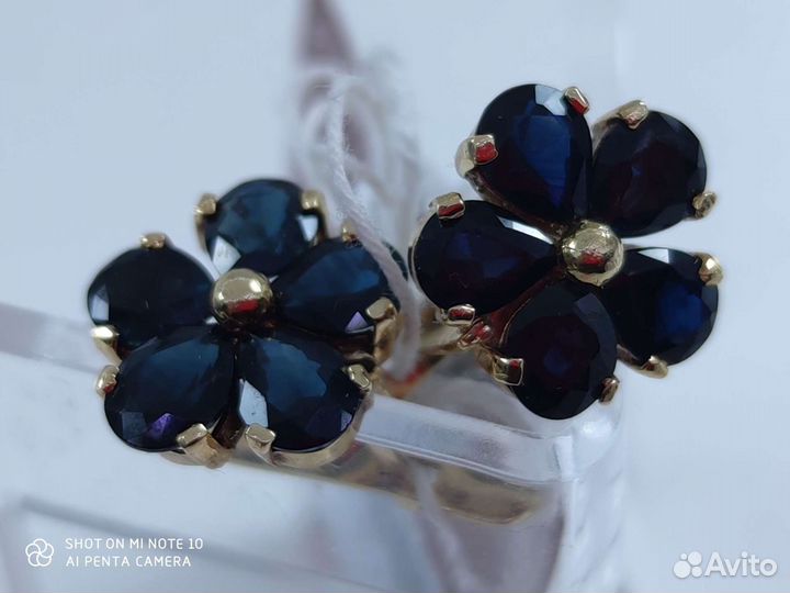Роскошные серьги с сапфирами