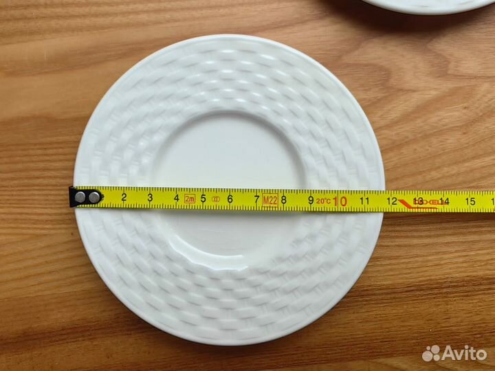 Фарфоровые мини блюдца 12см 2шт