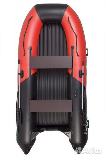 Надувная лодка gladiator E420S черный/красный