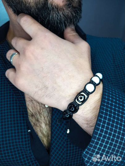 Мужской браслет Magic Node из натурального Агата