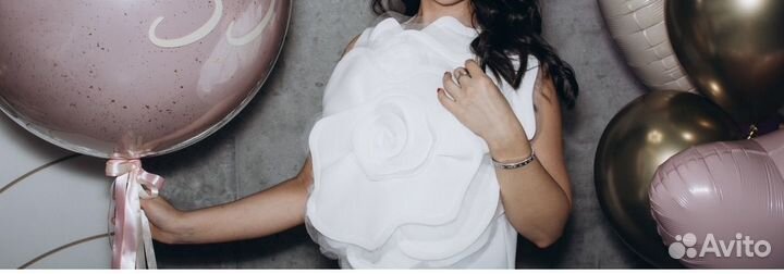 Топ с цветком от бренда khismetova.dress