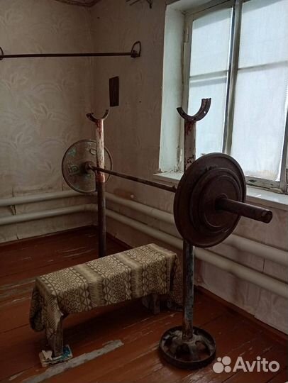 Штанга со стойками