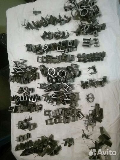 Буквы металлические СССР