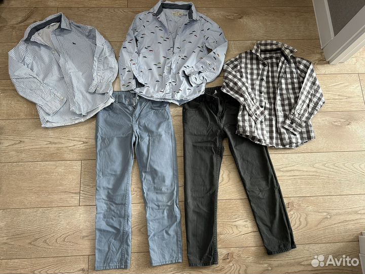 Рубашки на мальчика 128-134