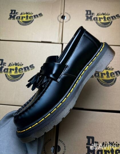 Dr. Martens Adrian Ys Black Smoot лоферы