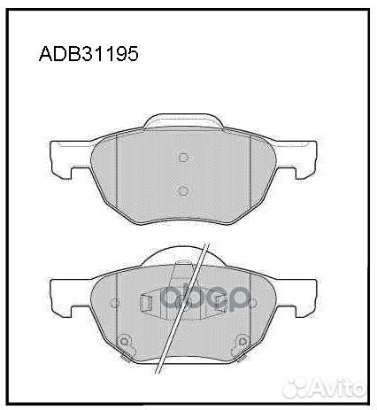 Колодки тормозные дисковые перед ADB31195 A