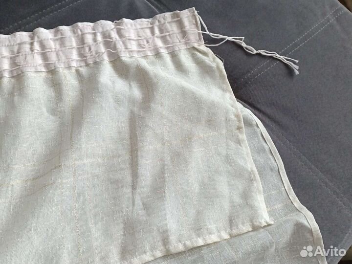 Тюль,занавеска под лён,готовая 170215