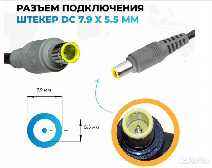 Блок питания для ноутбука Pitatel AD-028