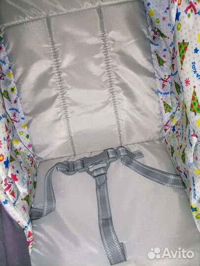 Детские санки коляска с колесами