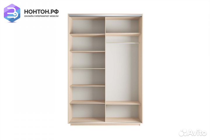 Шкаф-купе 2-х дверный Нонтон фото №1005 / дуб моло