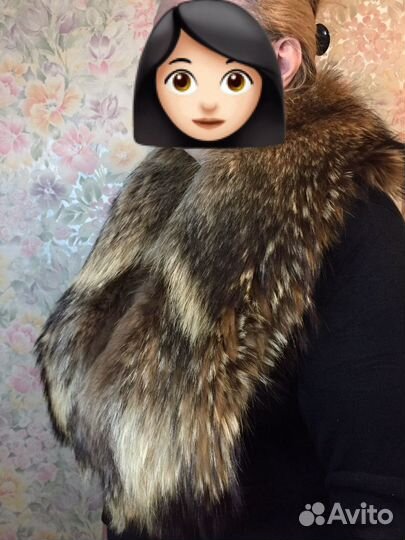 Воротник из енота