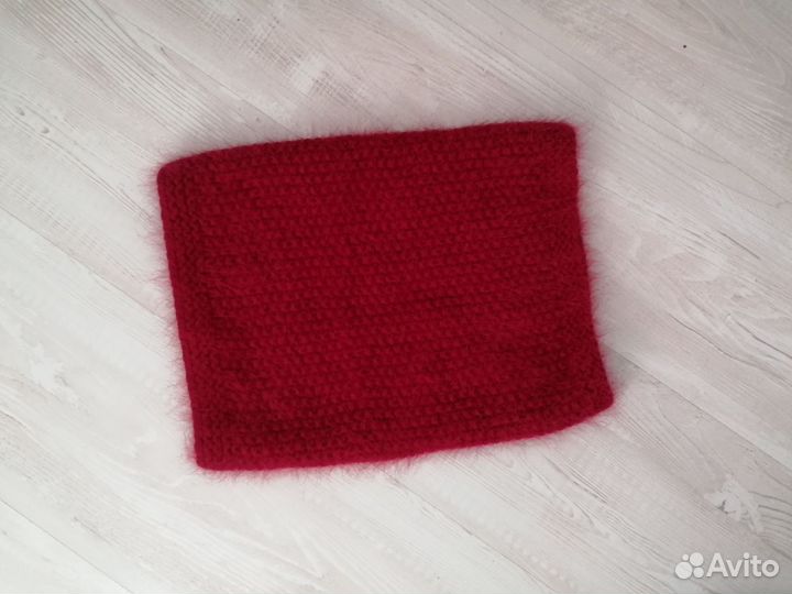 Шапка, снуд и варежки женские