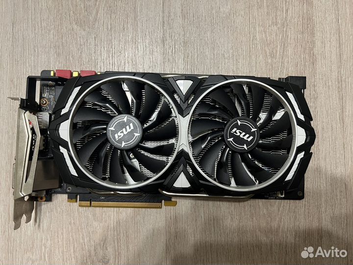 Видеокарта MSI GeForce GTX 1070 armor OC