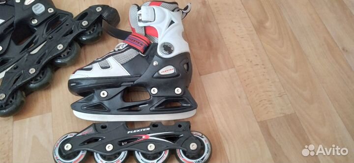 Ролики-Коньки (лезвия и ролики),раздвижные 29-32 р