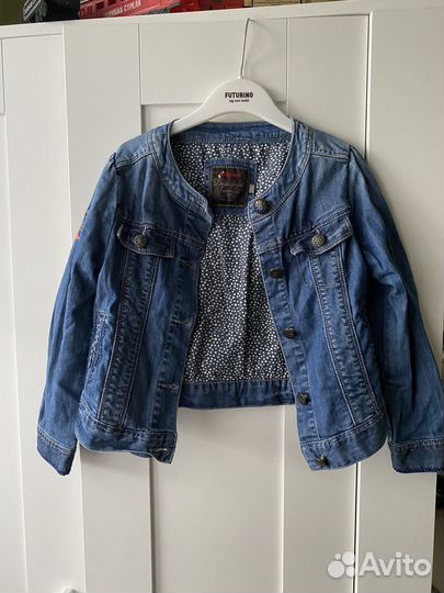 Джинсовая куртка для девочки 116