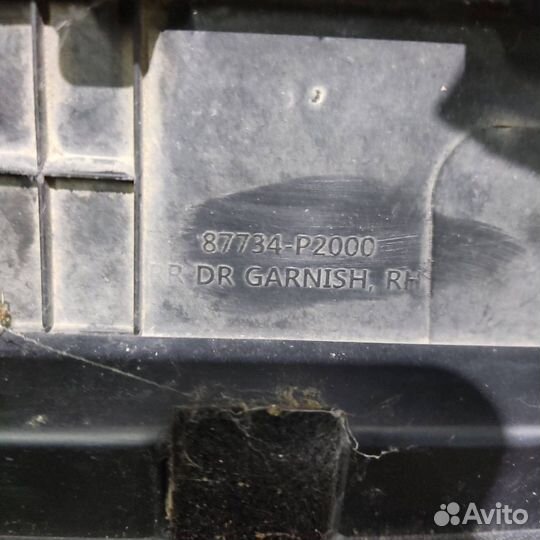 Накладка двери задняя правая Kia Sorento 4