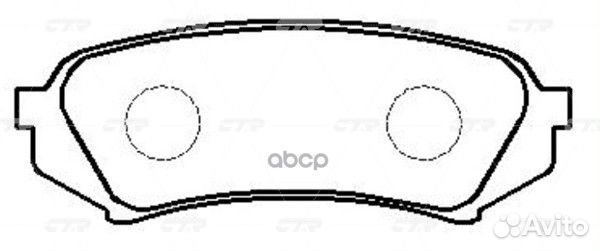 CKT-55 Колодки тормозные дисковые зад GK1