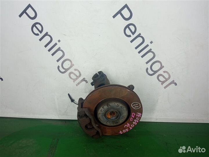 Ступица (кулак, цапфа) передняя левая Peugeot 207