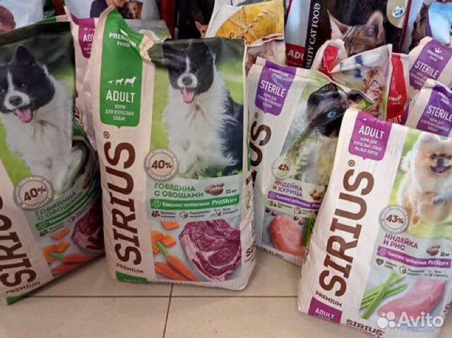 Корм для собак и кошек Сириус Sirius