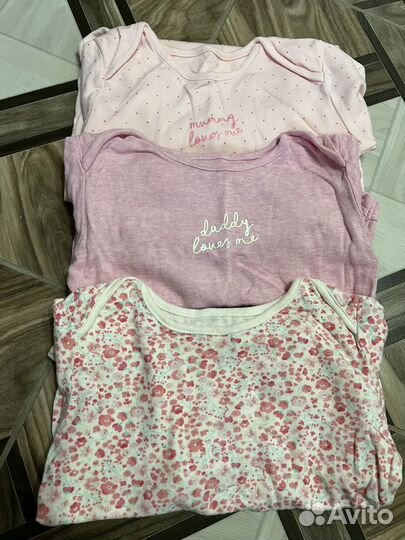 Боди mothercare вещи пакетом на девочку 86 92