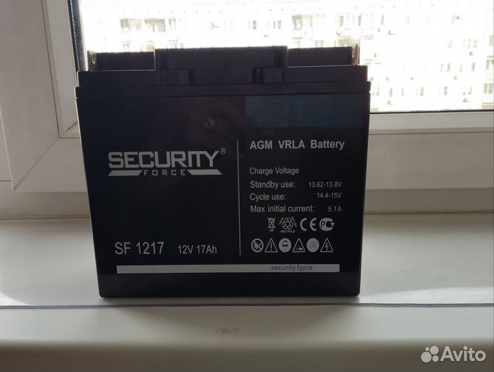 Аккумулятор 12в 17ah