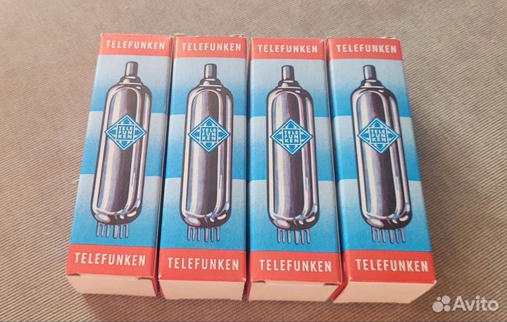 Радиолампы Винтаж Telefunken ECC84, 4шт. Новые