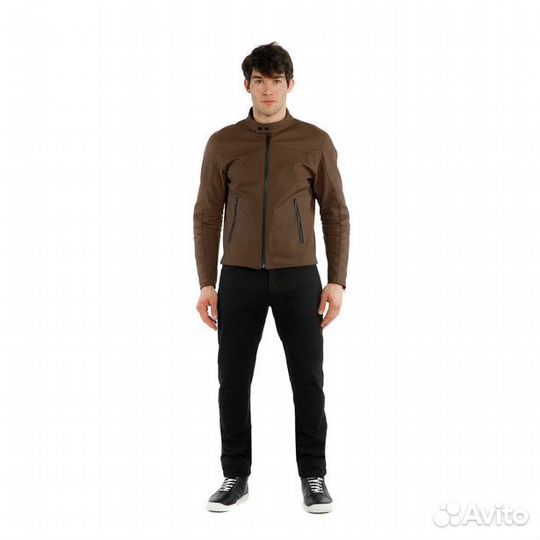 Мотокуртка mike 2 leather jacket, коричневая, 48