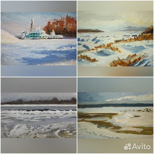 Картина этюд масло