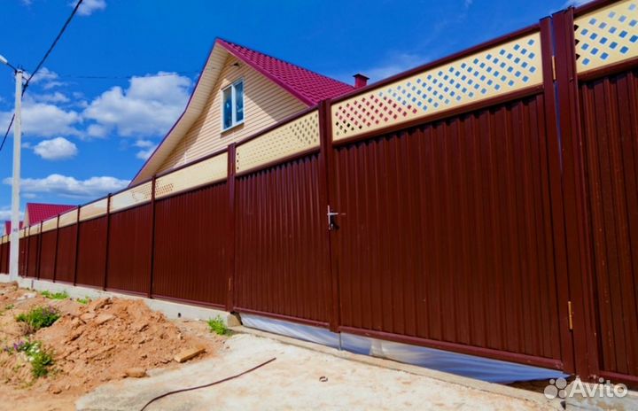 Забор из профнастила