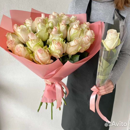 Цветы розы букет