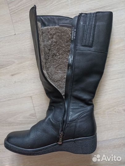 Зимние женские сапоги 38 натуральная кожа