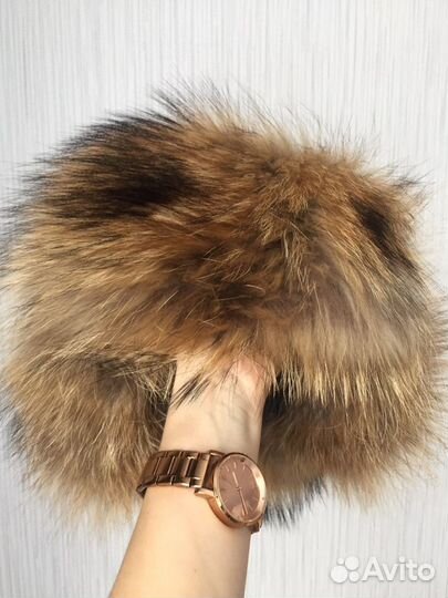 Шапка ушанка натуральный мех