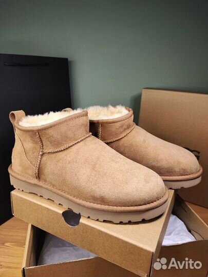 Угги Женские Ugg Classic Ultra Mini Chestnut