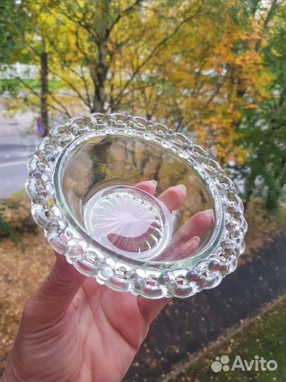 Креманка для джема и салатник (хрусталь, СССР)