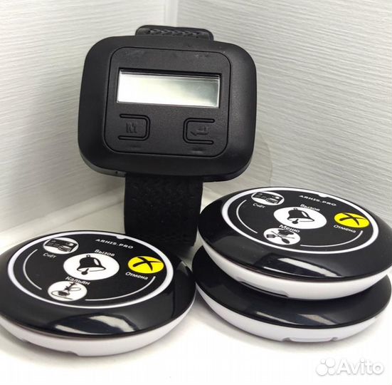 Кнопка вызова официанта, персонала с часами Эконом