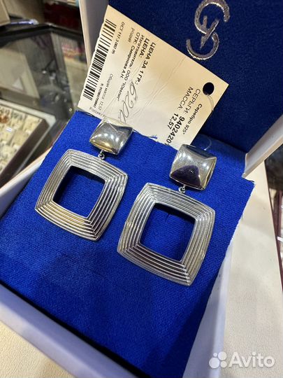 Серьги серебро 925