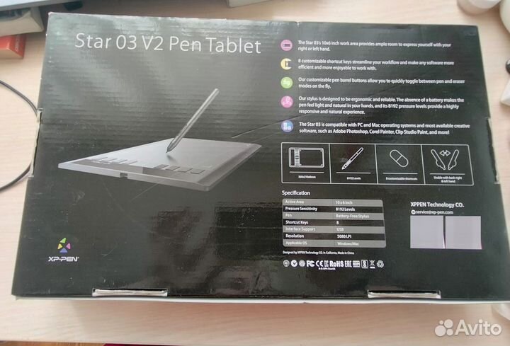 Графический планшет Star 03 V2 Pen Tablet