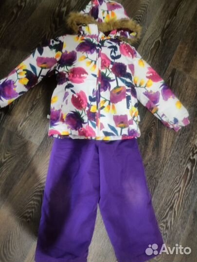Зимний костюм для девочки 110