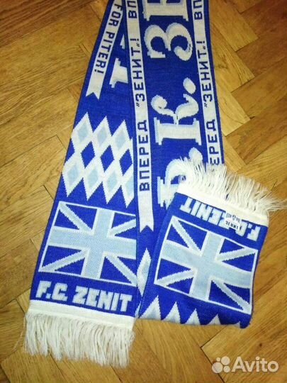 Шарф фк футбольный зенит невский фронт 2002г. джек