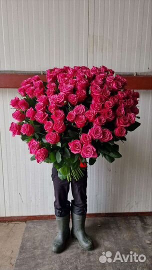 Букет высоких роз