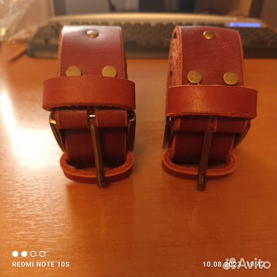 Мужской кожаный ремень ручной работы 40 мм