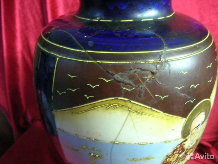 Ваза Сацума в тех. Мориаж. Япония (экспорт)