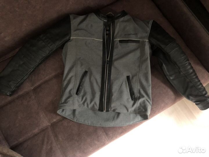 Мотокуртка кожаная мужская