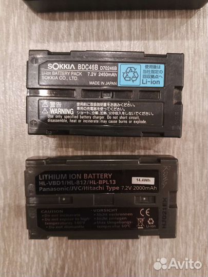 Комплект зарядное устройство+2 аккумулятора Sokkia