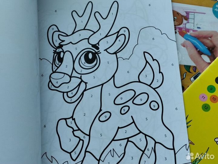 Раскраска водная и 2 по номерам одним лотом. Новые