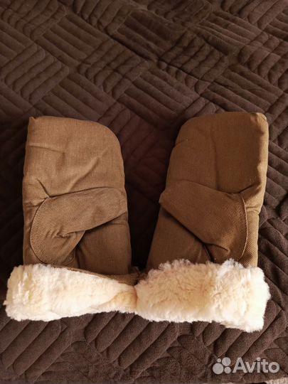 Военные Варежки меховые мужские