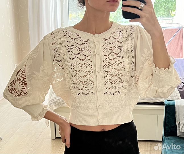 Кружевная кофта zara