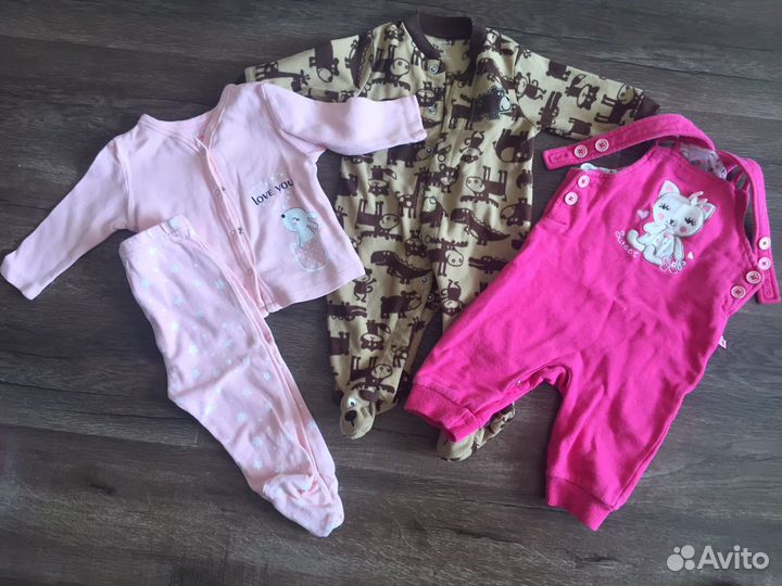 Вещи на девочку пакетом от 0 до 1 года
